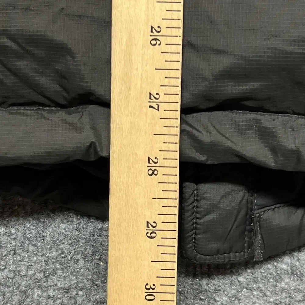 The North Face Jacket Mens 2XL Gray Down Puffer Hooded Full Zip Outdoor 700 A187